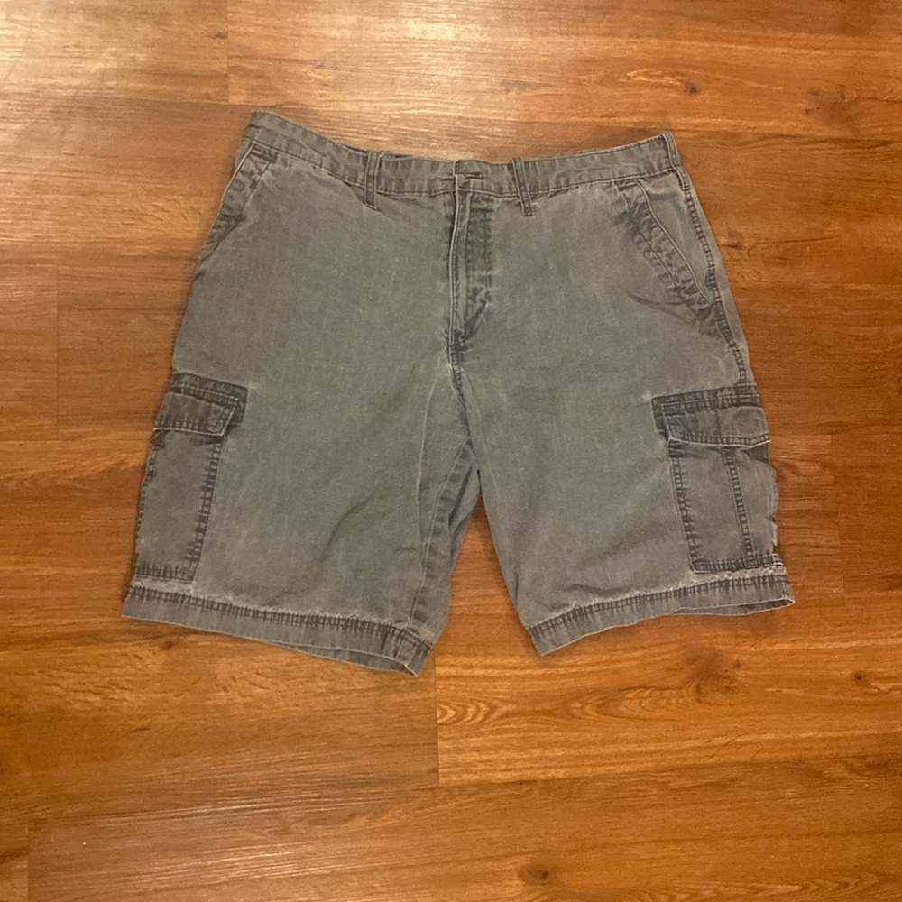 Eddie Bauer Gray Cargo Shorts